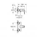 Змішувач для душу Grohe BauLoop (23634000) - Фото 1
